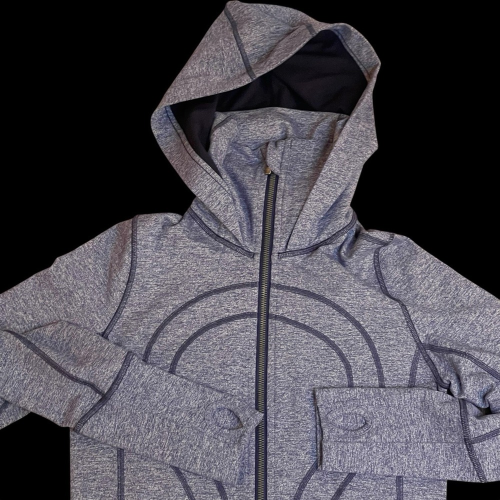Lululemon Stride II Jacket Womens Size 2 Full Zip Hood Thumb Holes Moisture Wick - Picture 2 of 8